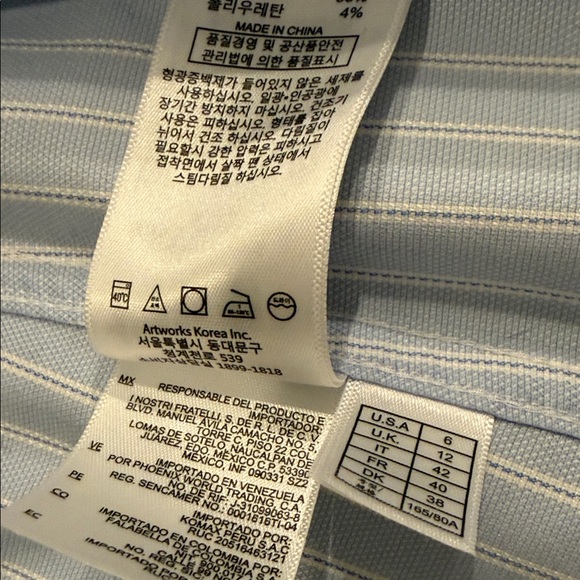 Brooks Brothers Blue Striped Button-Down Shirt - Picture 5 of 5